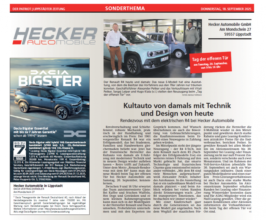 Herzlich Willkommen bei Hecker Automobile GmbH